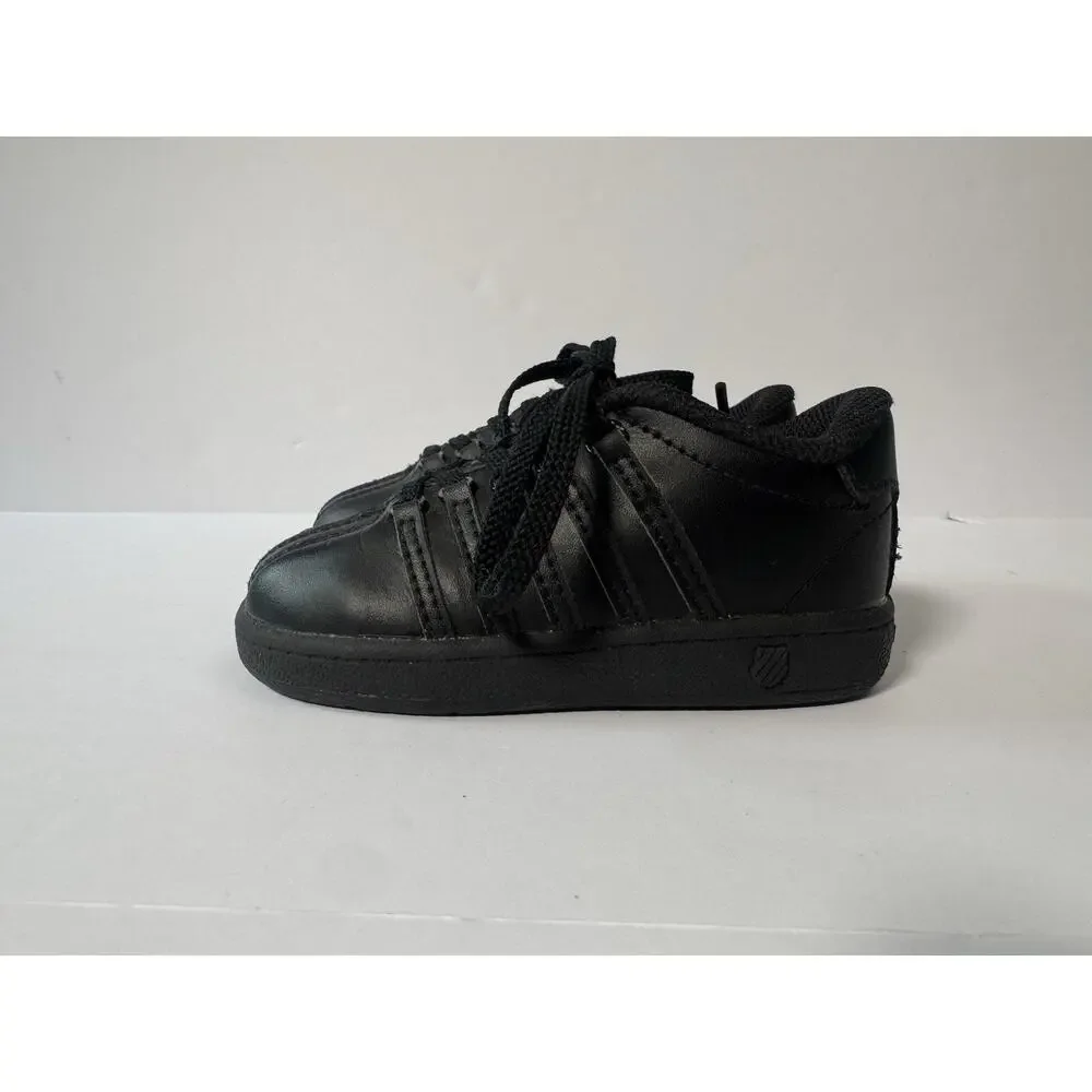 K Swiss Classic VN Infant Low Sneakers Black Size 6 Toddler Shoes With Box